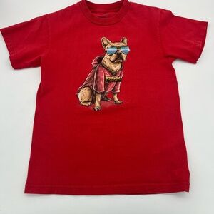DGK Red Short Sleeve Tee with Bulldog Design